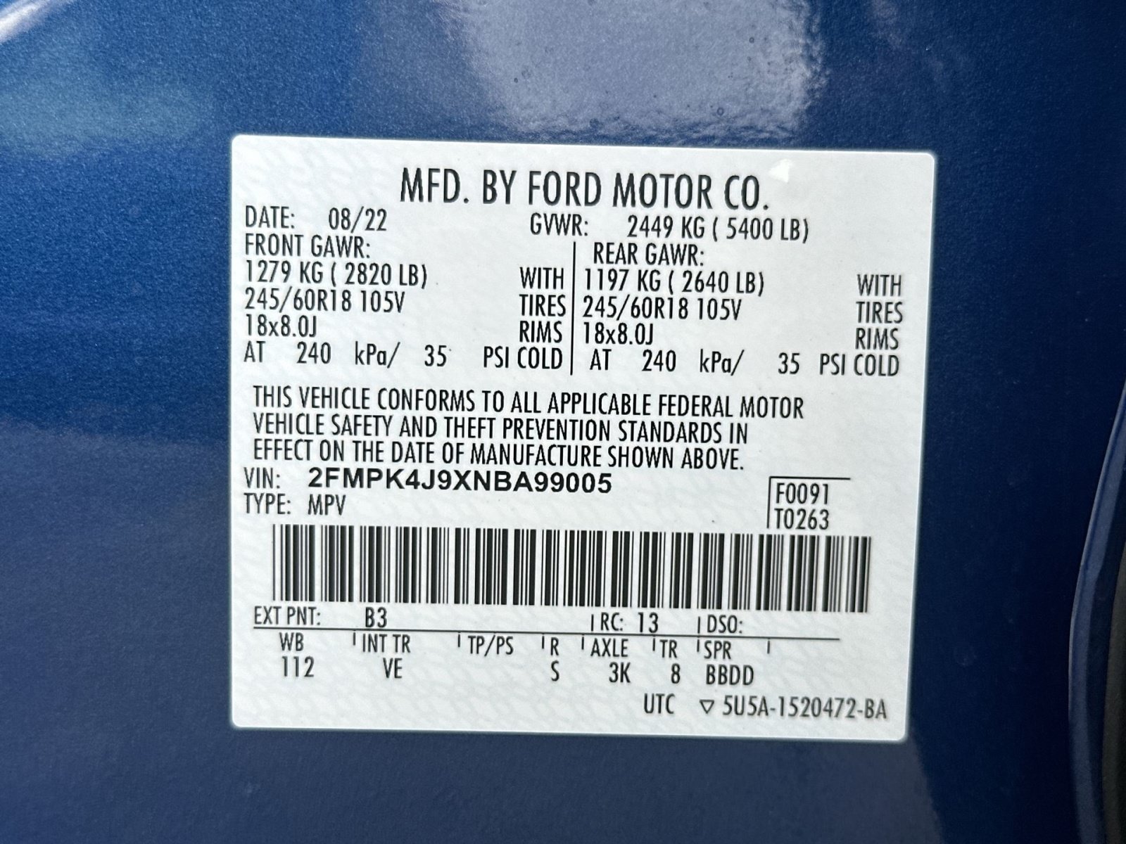 Certified 2022 Ford Edge SEL w/ Convenience Package AWD/4WD image 36