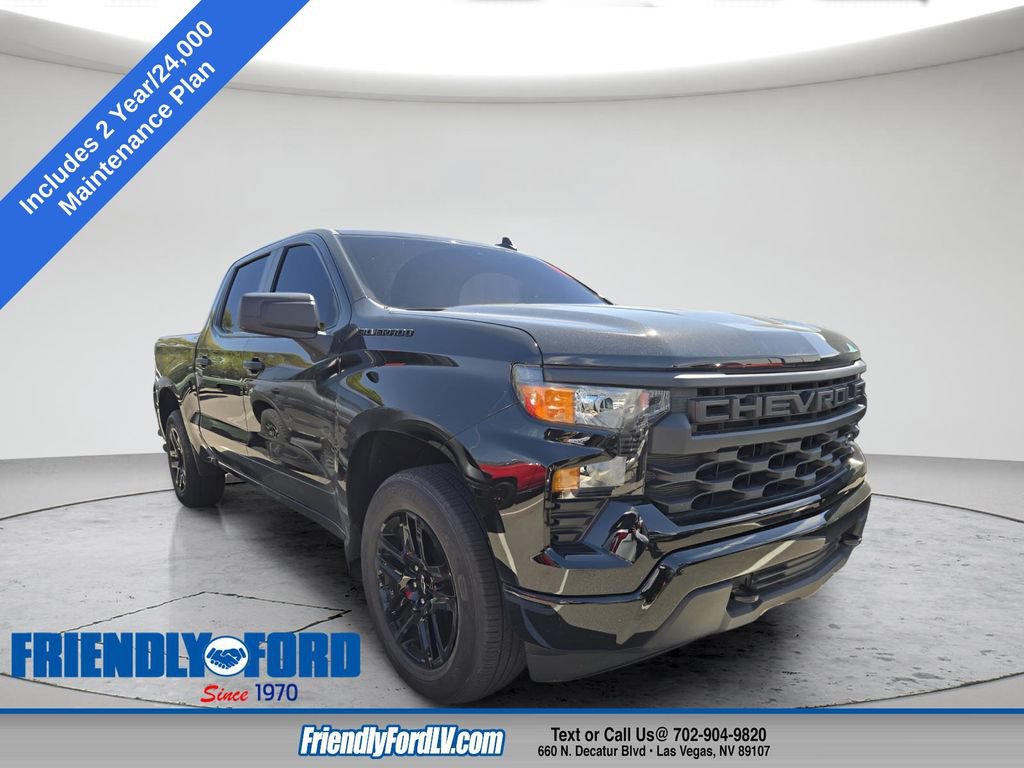 Used 2024 Chevrolet Silverado 1500 Custom w/ LPO, Dark Essentials Package RWD image 1