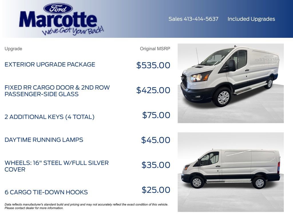Certified 2025 Ford Transit 250 Low Roof w/ Exterior Upgrade Package RWD image 5