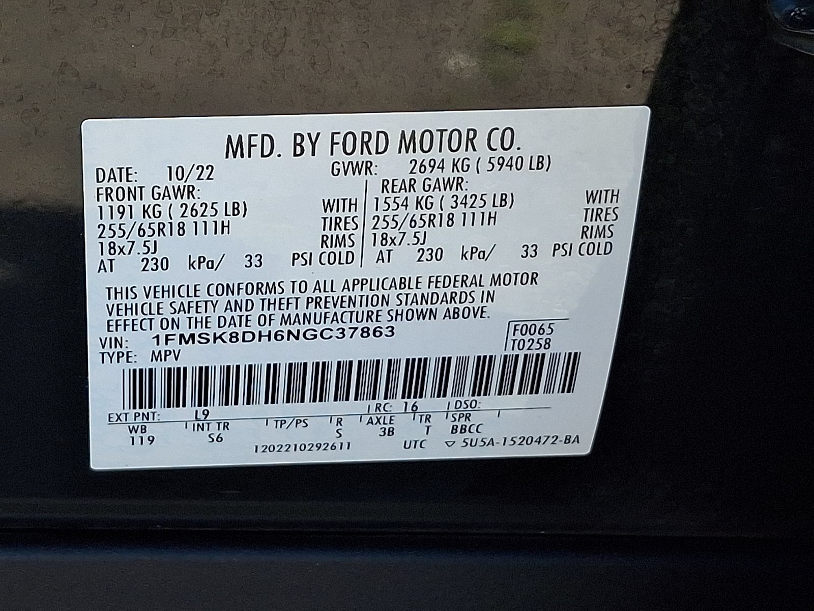 Certified 2022 Ford Explorer XLT w/ Equipment Group 202A AWD/4WD image 26