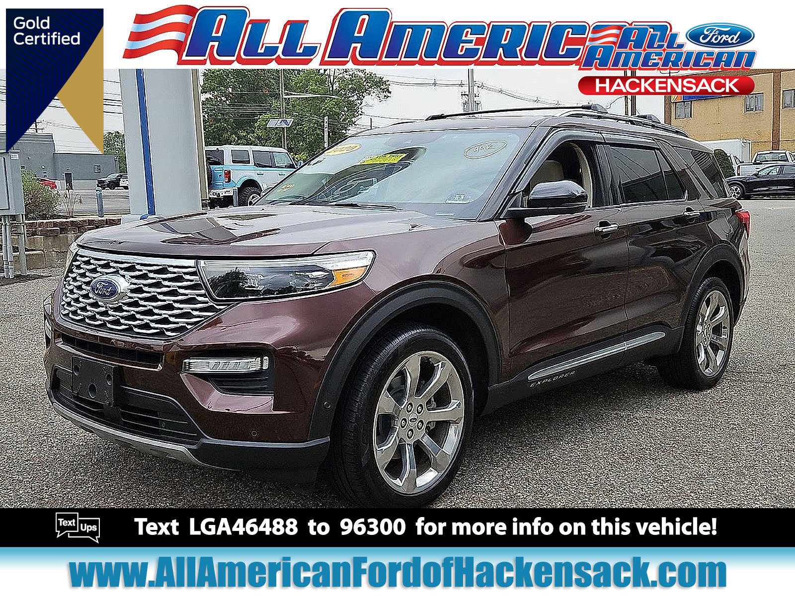 Certified 2020 Ford Explorer Platinum w/ Premium Technology Package