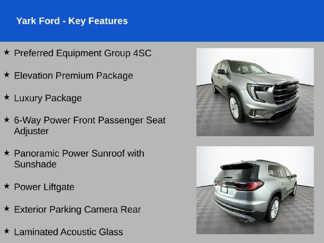Used 2026 GMC Acadia Elevation w/ Elevation Premium Package FWD image 2