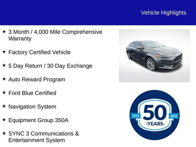 Certified 2017 Ford Fusion Platinum FWD image 5
