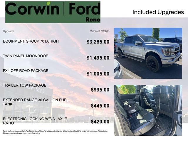 Certified 2021 Ford F150 Platinum w/ Equipment Group 701A High AWD/4WD image 8