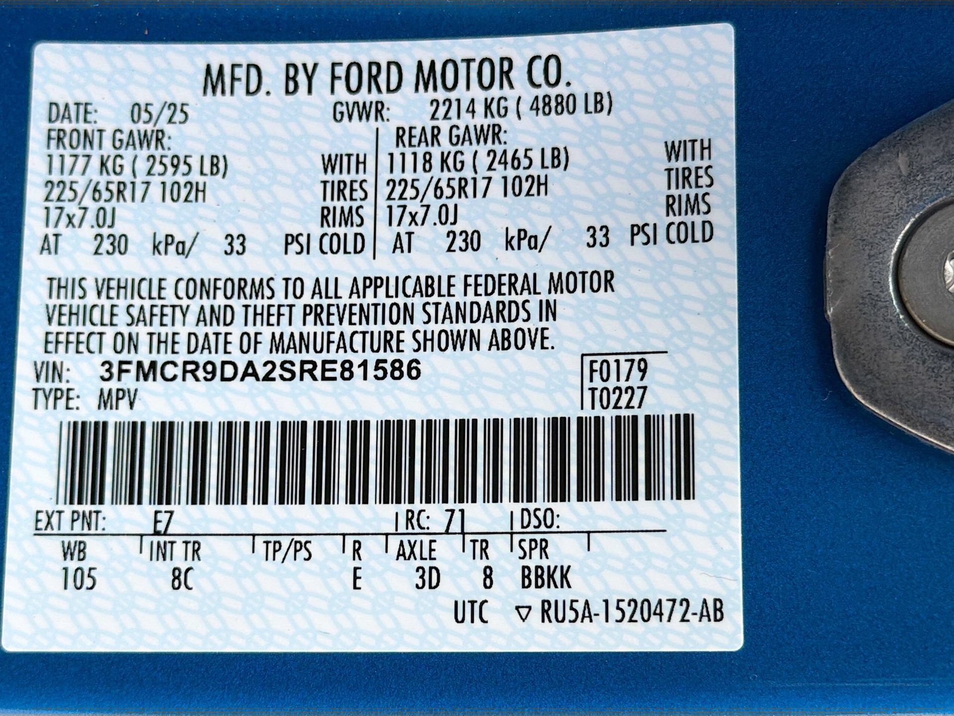 Certified 2025 Ford Bronco Sport Badlands AWD/4WD image 32