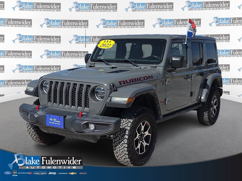 Used 2022 Jeep Wrangler Unlimited Rubicon w/ LED Lighting Group AWD/4WD image 1