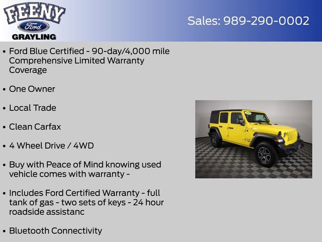 Used 2020 Jeep Wrangler Unlimited Sport S AWD/4WD image 4