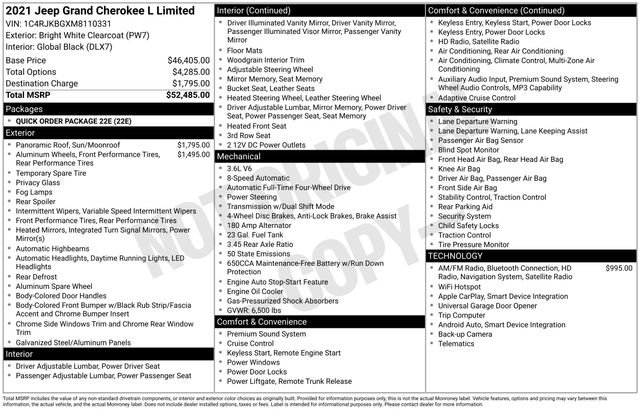 Used 2021 Jeep Grand Cherokee L Limited image 30