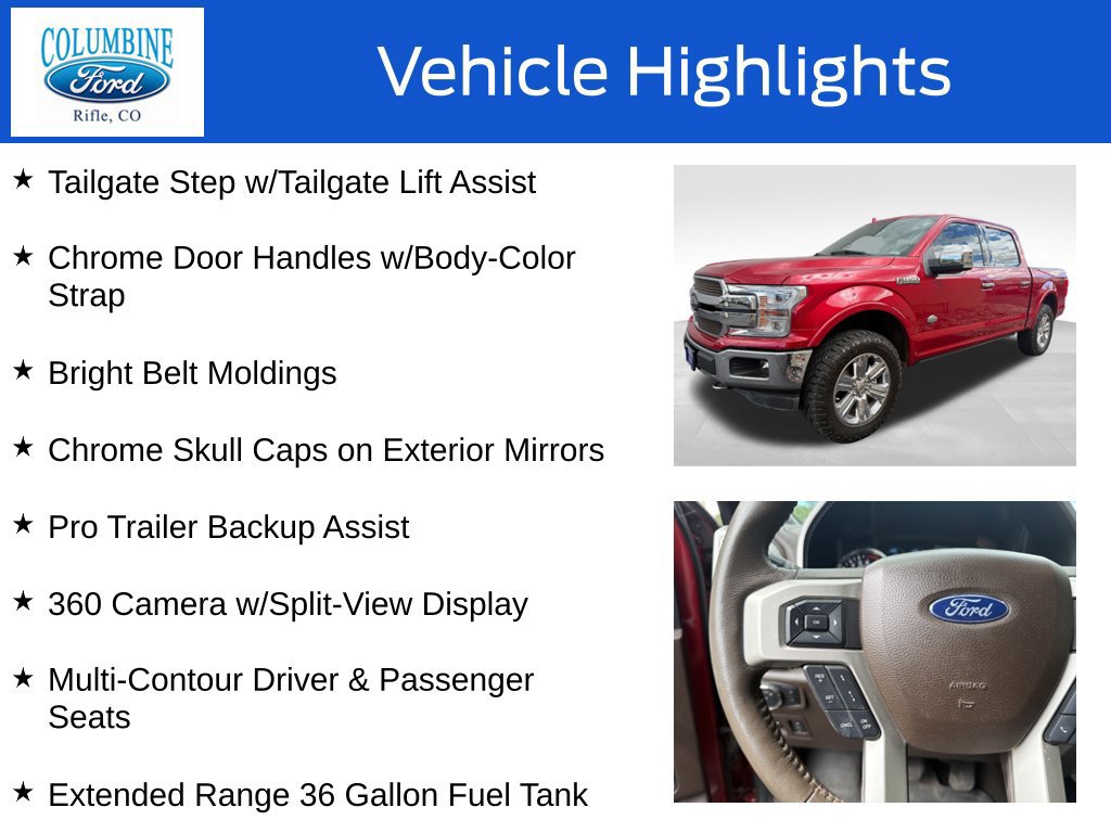 Certified 2020 Ford F150 King Ranch w/ Equipment Group 601A Luxury AWD/4WD image 20