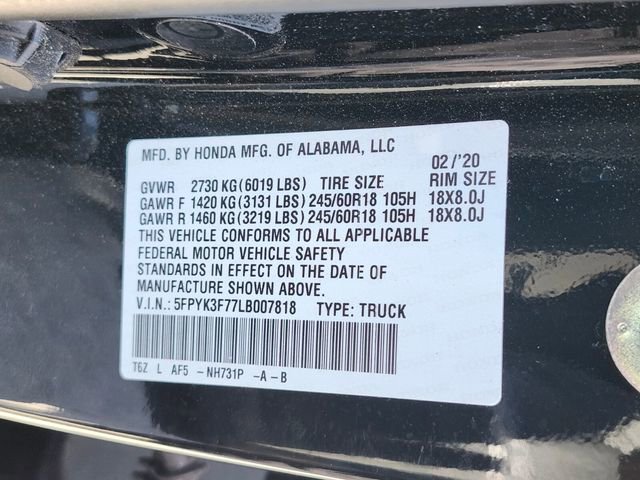 Used 2020 Honda Ridgeline RTL-E image 31