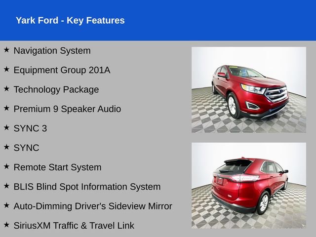 Certified 2017 Ford Edge SEL w/ Equipment Group 201A FWD image 2