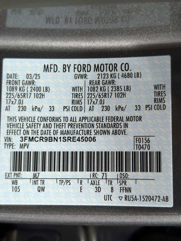 Certified 2025 Ford Bronco Sport Big Bend AWD/4WD image 25