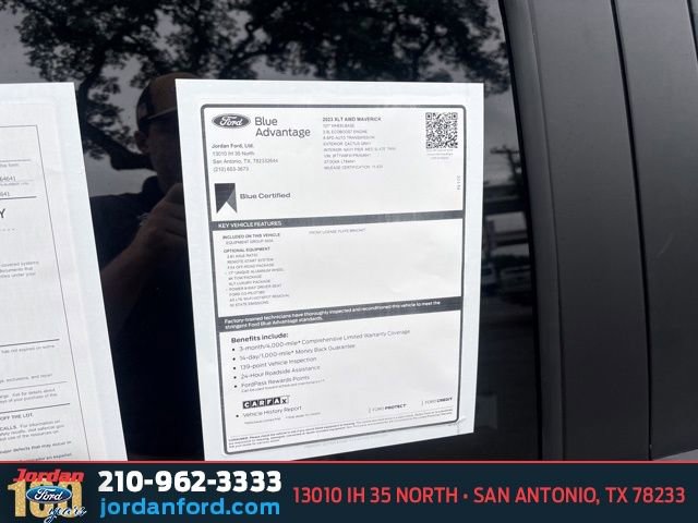 Certified 2023 Ford Maverick XLT w/ Equipment Group 300A Standard image 36