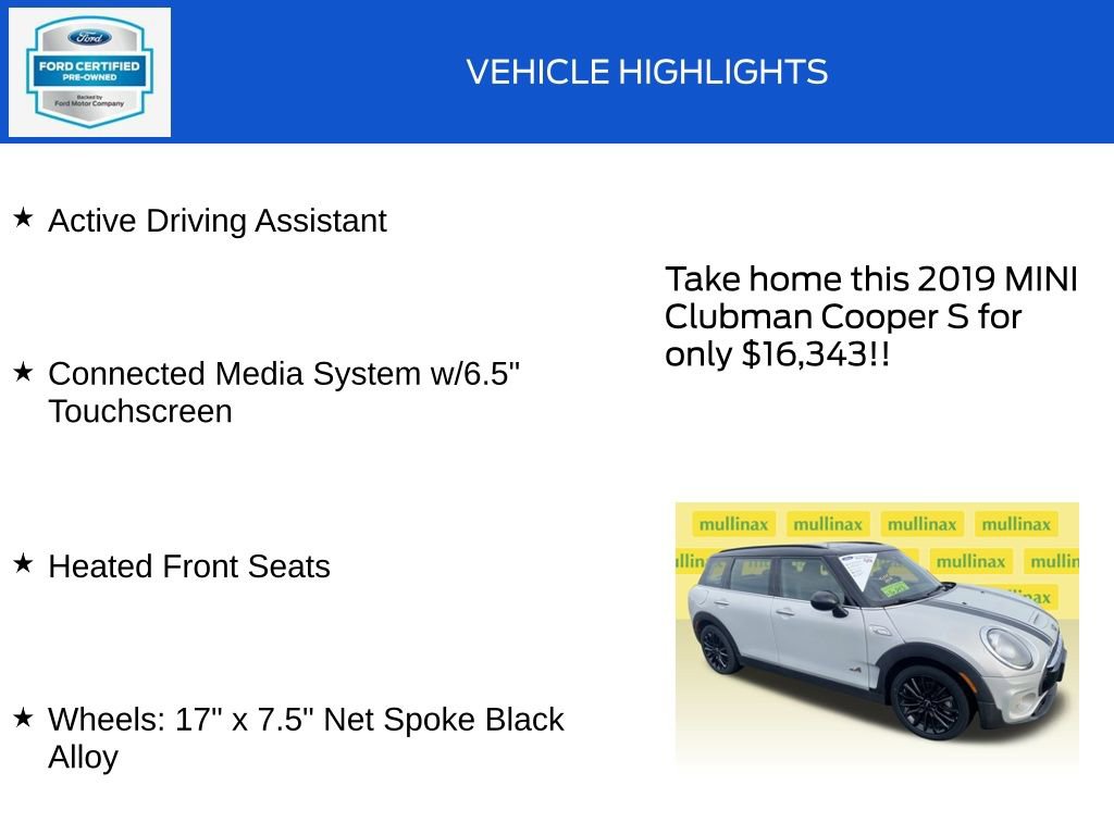 Used 2019 MINI Cooper Clubman S image 19