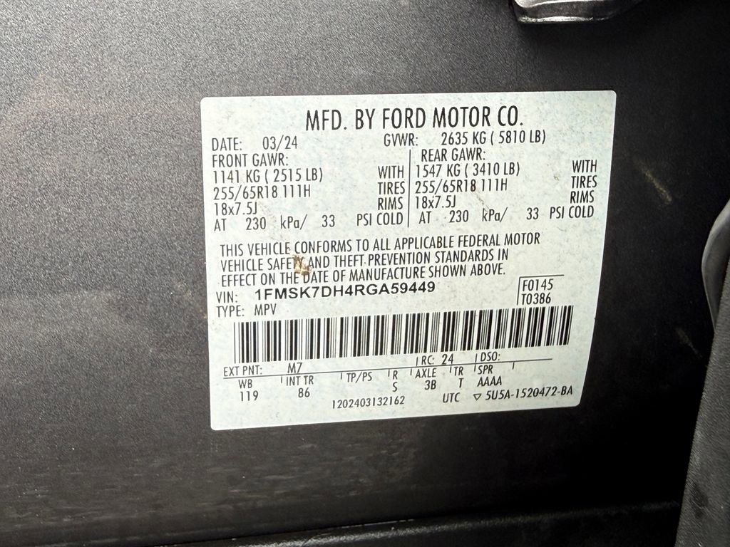 Certified 2024 Ford Explorer XLT image 43