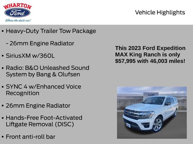 Certified 2023 Ford Expedition Max King Ranch AWD/4WD image 11