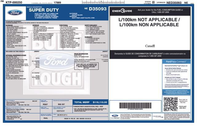 Certified 2022 Ford F450 Limited w/ FX4 Off-Road Package image 51