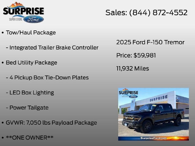Certified 2025 Ford F150 Tremor w/ Equipment Group 402A High AWD/4WD image 26