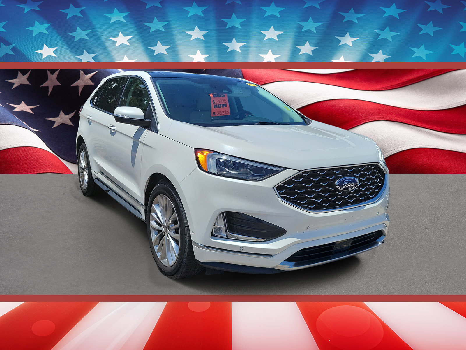 Certified 2022 Ford Edge Titanium w/ Equipment Group 301A AWD/4WD image 1