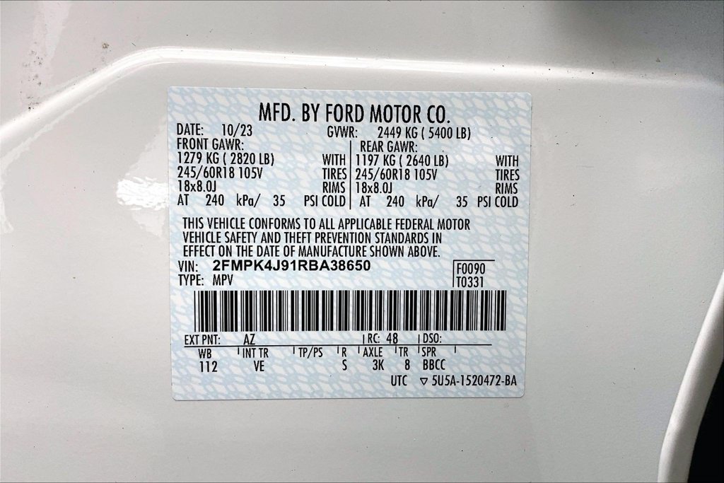 Certified 2024 Ford Edge SEL w/ Convenience Package AWD/4WD image 34