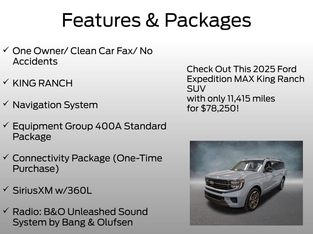 Certified 2025 Ford Expedition Max King Ranch AWD/4WD image 4