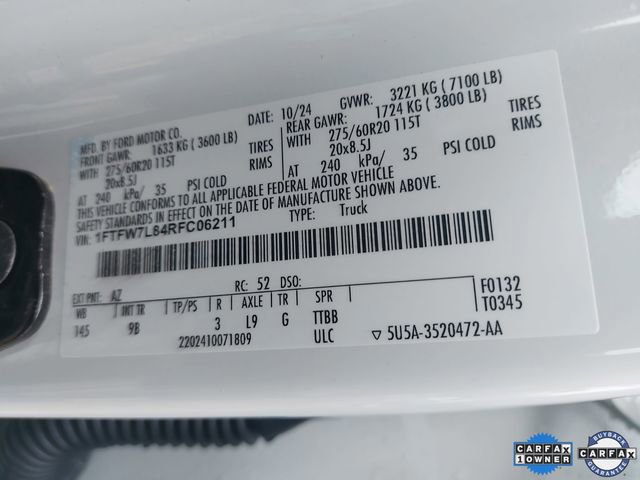 Certified 2024 Ford F150 Platinum w/ FX4 Off-Road Package image 33