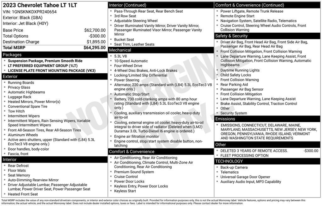 Used 2023 Chevrolet Tahoe LT image 9