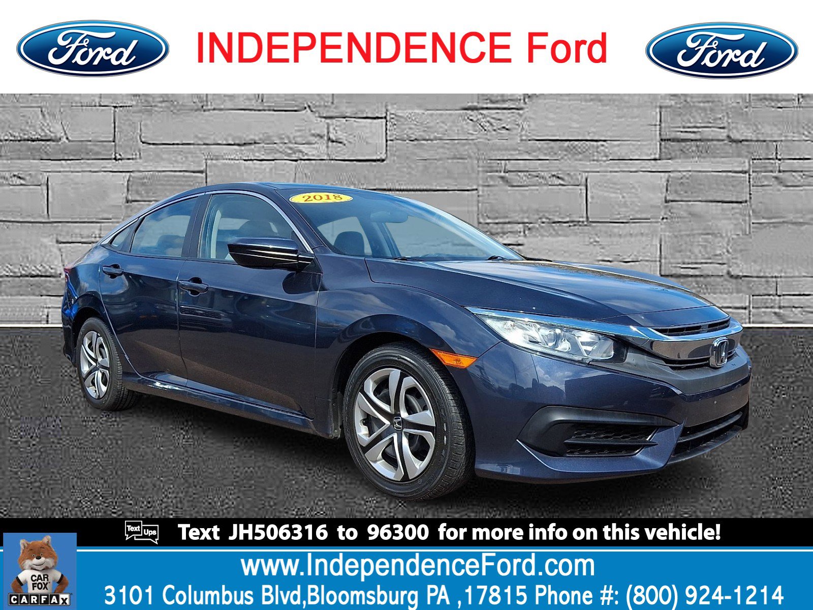 Used 2018 Honda Civic LX