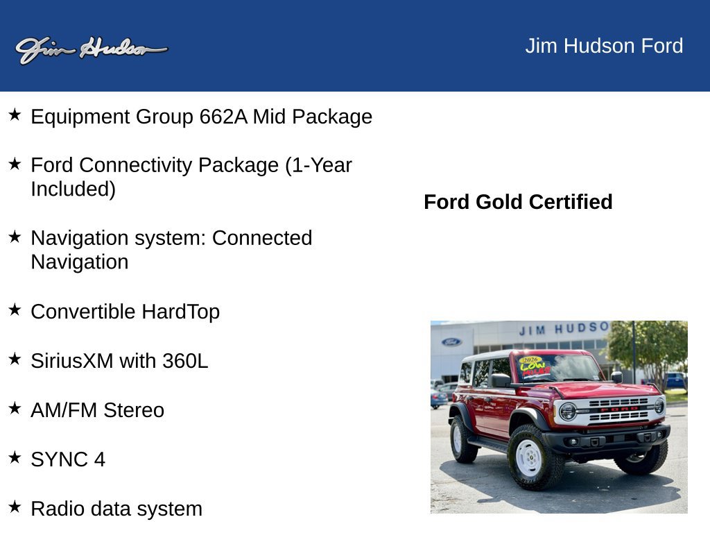 Certified 2026 Ford Bronco Heritage Edition AWD/4WD image 12