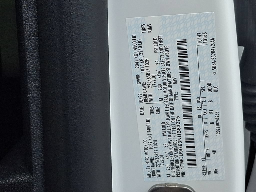 Certified 2022 Ford Escape SE AWD/4WD image 28