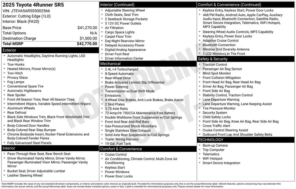Used 2025 Toyota 4Runner SR5 RWD image 5