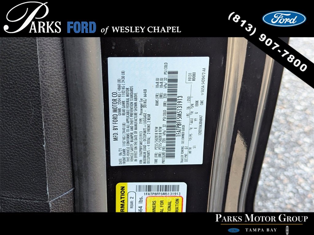 Certified 2021 Ford Mustang GT Premium w/ Equipment Group 401A image 32