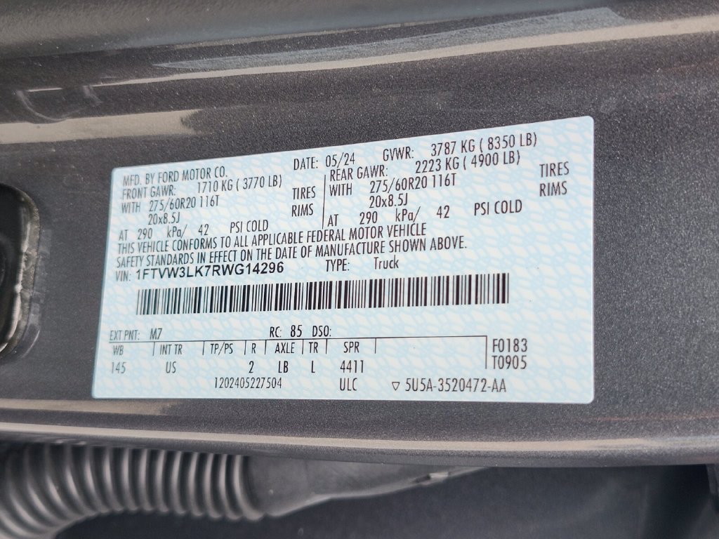 Certified 2024 Ford F150 Lightning XLT w/ Max Trailer Tow Package AWD/4WD image 34
