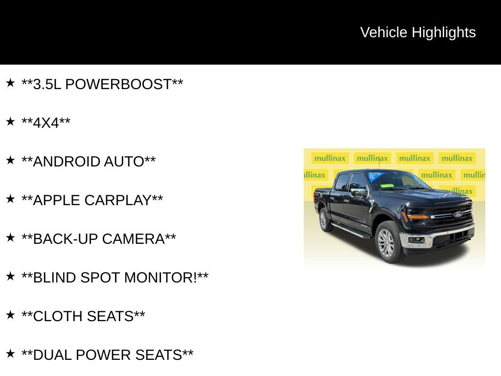 Certified 2024 Ford F150 XLT w/ Equipment Group 302A MID AWD/4WD image 13