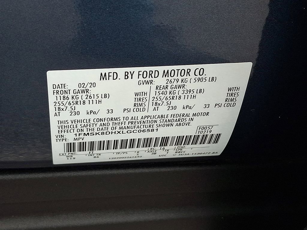 Certified 2020 Ford Explorer XLT w/ Comfort Package AWD/4WD image 27