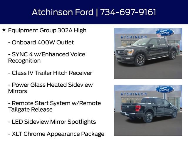 Certified 2022 Ford F150 XLT w/ Equipment Group 302A High image 12