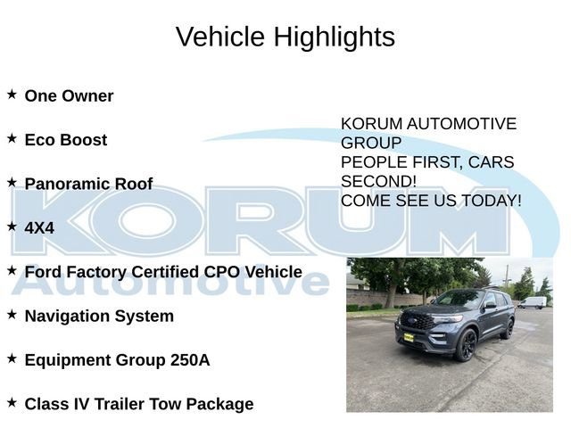 Certified 2023 Ford Explorer ST-Line w/ Class IV Trailer Tow Package AWD/4WD image 4