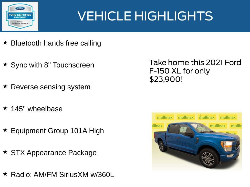 Certified 2021 Ford F150 XL w/ STX Appearance Package image 24