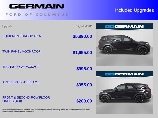 Certified 2023 Ford Explorer ST w/ Equipment Group 401A image 39