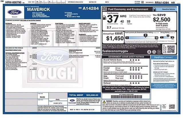 Certified 2024 Ford Maverick XLT w/ XLT Luxury Package FWD image 14