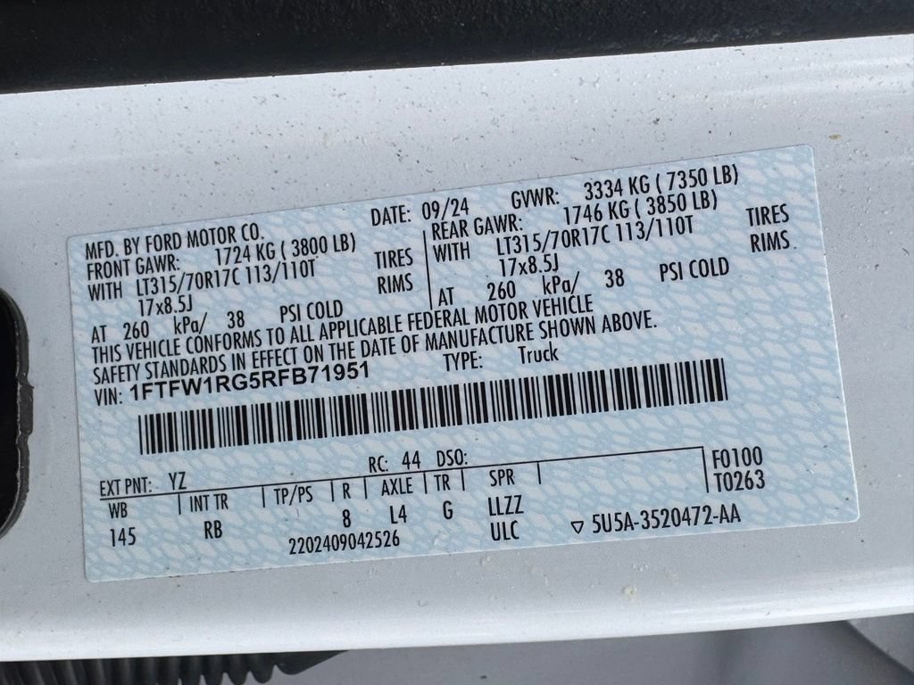 Certified 2024 Ford F150 Raptor AWD/4WD image 57