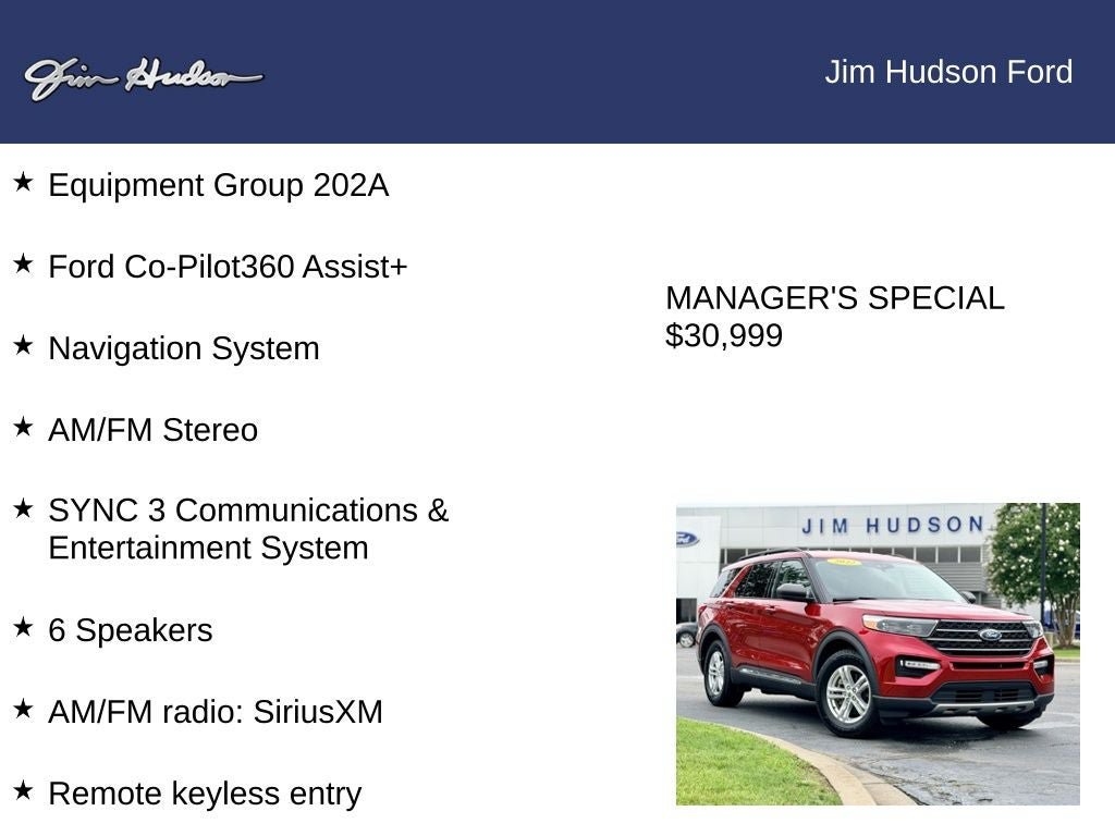 Certified 2022 Ford Explorer XLT w/ Equipment Group 202A RWD image 12