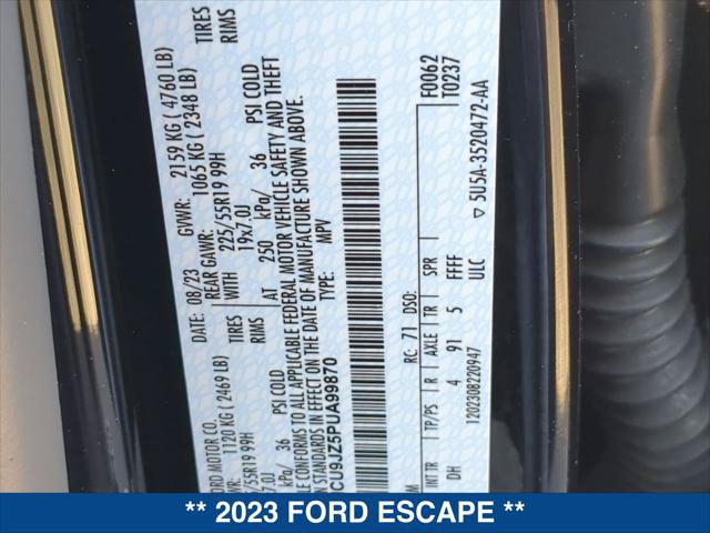Certified 2023 Ford Escape Platinum w/ Premium Technology Package AWD/4WD image 24