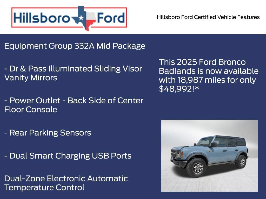 Certified 2025 Ford Bronco Badlands AWD/4WD image 9