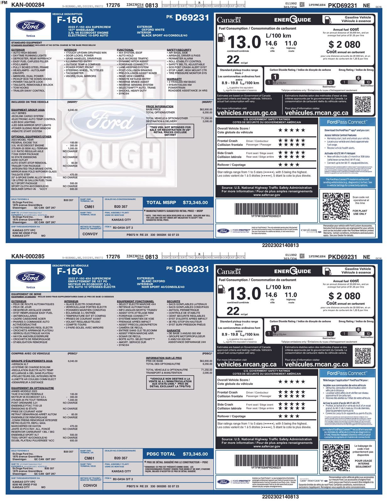 Certified 2023 Ford F150 XLT w/ Equipment Group 302A High AWD/4WD image 4