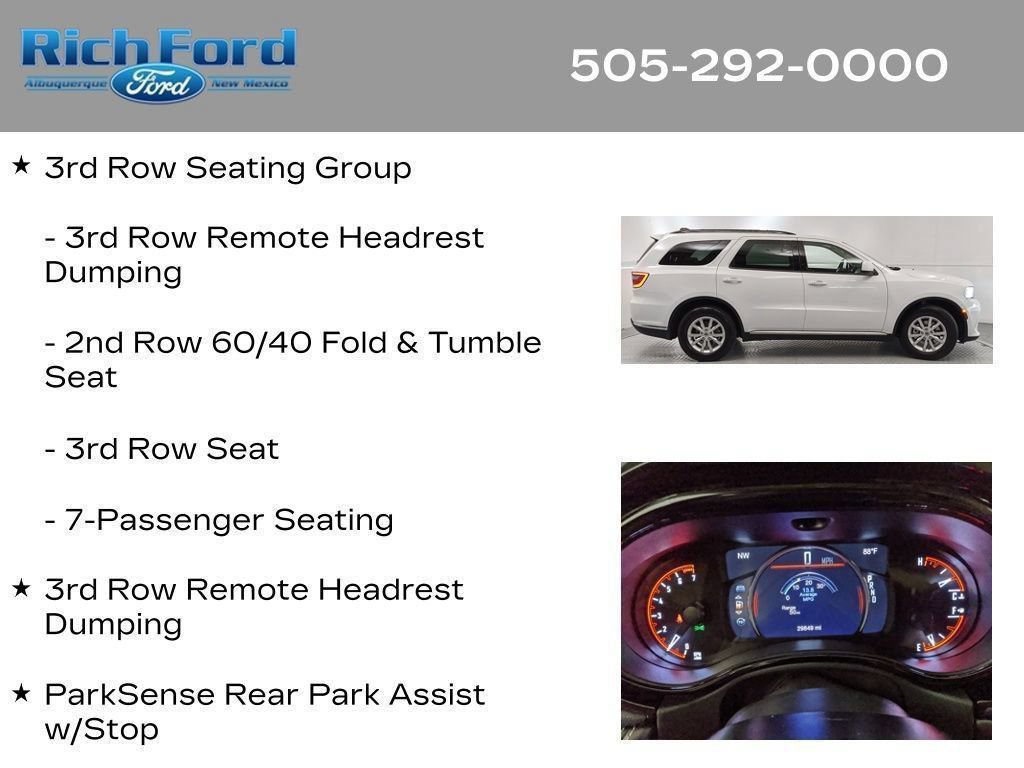 Used 2021 Dodge Durango SXT RWD image 22