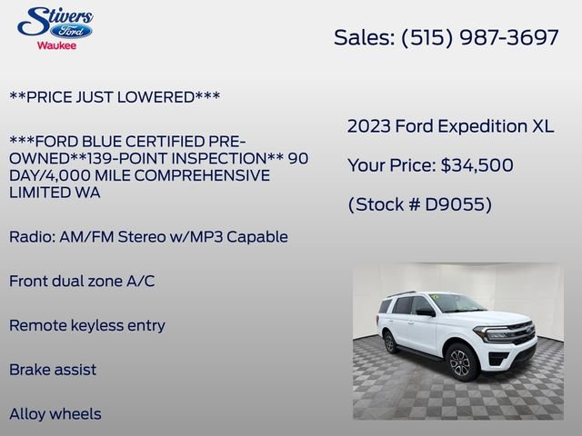 Certified 2023 Ford Expedition XL RWD image 8