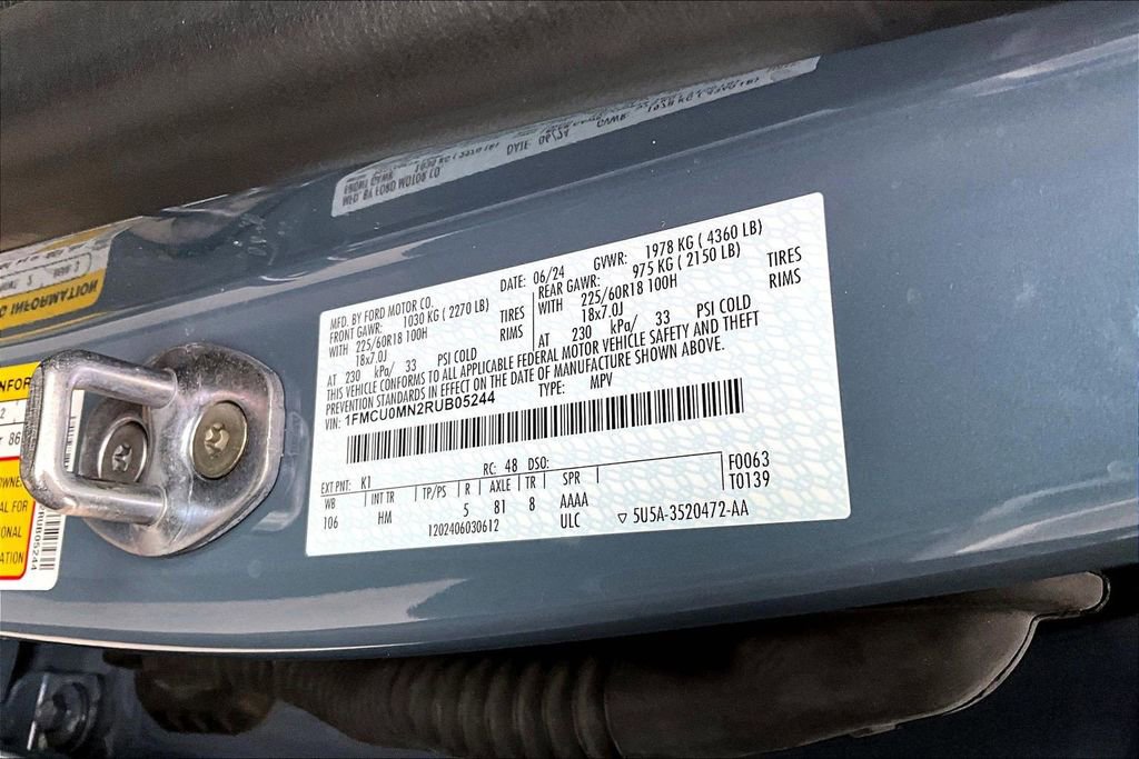 Certified 2024 Ford Escape ST-Line w/ Tech Pack #1 image 31