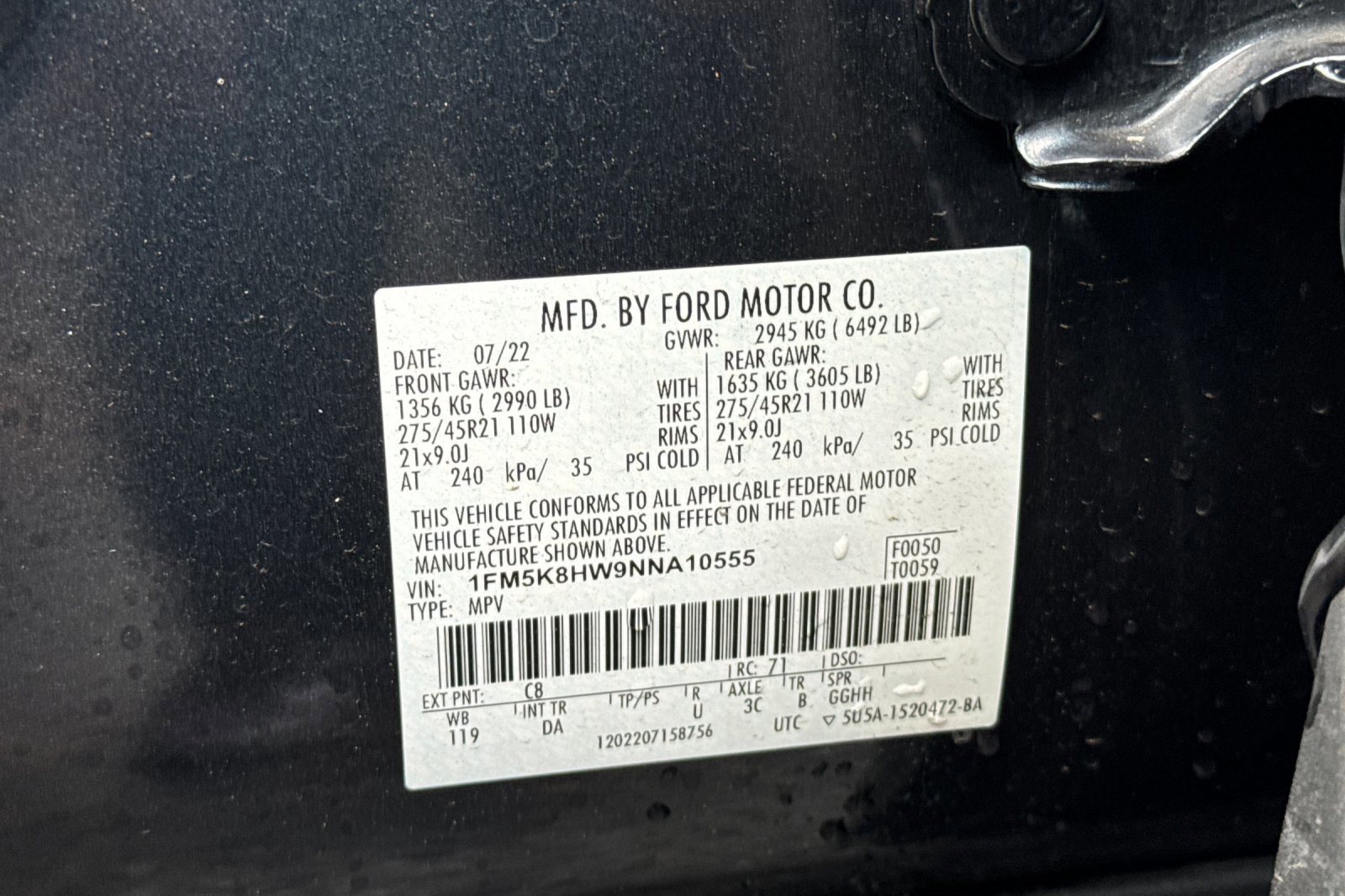 Certified 2022 Ford Explorer Platinum w/ Technology Package image 29