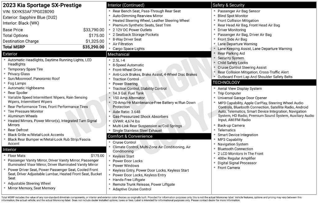 Used 2023 Kia Sportage SX FWD image 5
